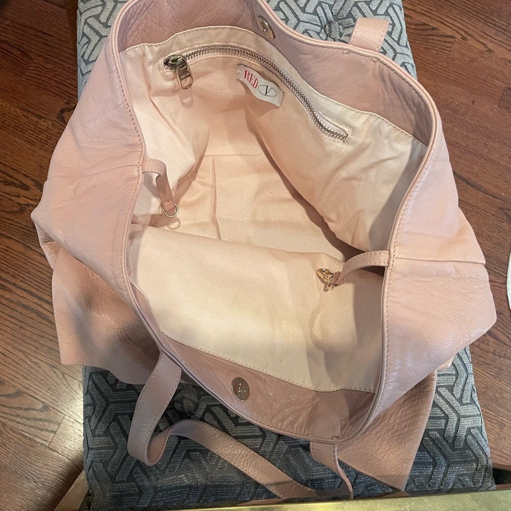 Red Valentino Leather Bow Satchel. - Picture 6 of 7